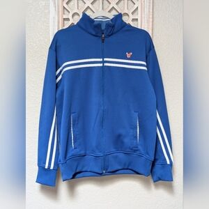 Vtg American Eagle track jacket mens medium zip up Y2K 2000's preppy academic